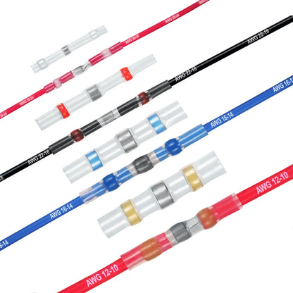 Lot de 1000 Connecteurs de fils à souder thermo rétractables