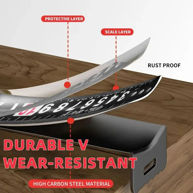 3/5/7.5/ High Precision Measuring Tools Household Woodworking Ruler Thickening Waterproof And Anti-corrosion Tape Measure