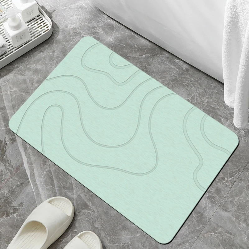 Tapis de pierre pour salle de bain