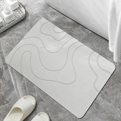 Tapis de pierre pour salle de bain