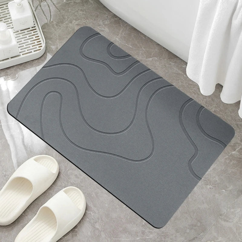 Tapis de pierre pour salle de bain