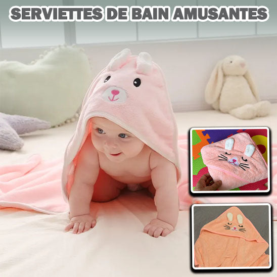 Serviette douce de bain pour Bébé